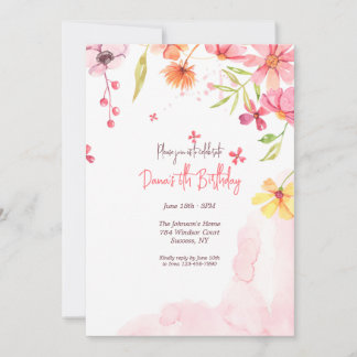 Blume Wasserfall Einladung