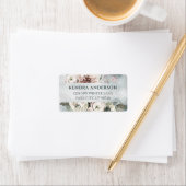 Blume Wasserfarbe Adressaufkleber (Insitu)