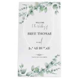 Blume Wasserfarbe Braut & Name Hochzeit Kleine Geschenktüte