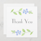 Blume Wasserfarbe Dankeskarte (Vorne/Hinten)