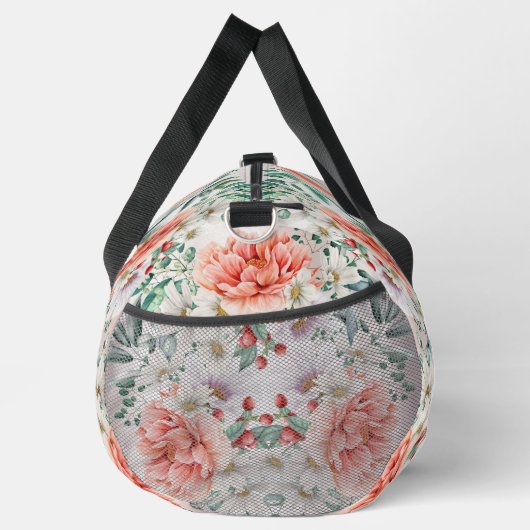 Blume Wasserfarbe Duffle Bag (Rechts)