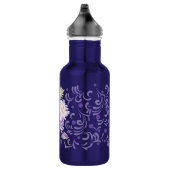 Blume Wasserfarbe Edelstahlflasche (Rechts)