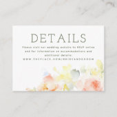 Blume Wasserfarbe Elegante kleine Details Begleitkarte (Vorderseite)