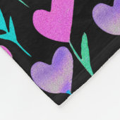 Blume Wasserfarbe Gemustert Valentine Fleecedecke (Ecke)