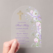 Blume Wasserfarbe Lilac Arch Erste Kommune Acryleinladungen (Insitu (Handheld))