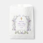 Blume Wasserfarbe Lilac Arch Erste Kommune Geschenktütchen (Vorderseite)