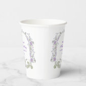 Blume Wasserfarbe Lilac Arch Erste Kommune Pappbecher (Rechts)