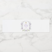 Blume Wasserfarbe Lilac Arch Erste Kommune Wasserflaschenetikett (Einzelnes Label)