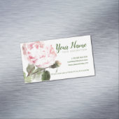 Blume WASSERFARBE Magnetische Visitenkarte (Beispiel)