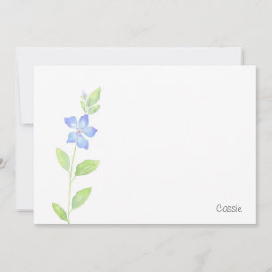 Blume Wasserfarbe Mitteilungskarte