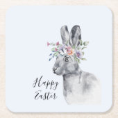 Blume Wasserfarbe Ostern Rechteckiger Pappuntersetzer (Vorderseite)