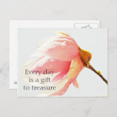 Blume Wasserfarbe Postkarte (Vorne/Hinten)