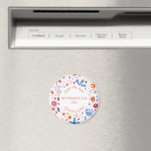 Blume Wasserfarbe Save the Date Magnet (In Situ (Geschirrspüler))