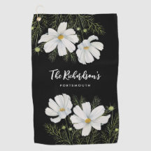 Blume Wasserfarbe Weißer Kosmos Botanische Malerei