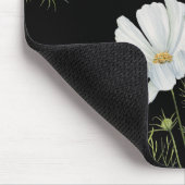 Blume Wasserfarbe Weißer Kosmos Botanische Malerei Mousepad (Ecke)