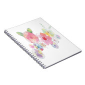 Blume Wasserfarben Art Notizblock (Rechte Seite)