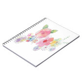 Blume Wasserfarben Art Notizblock (Linke Seite)