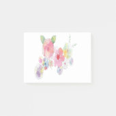 Blume Wasserfarben Art Post-it Klebezettel (Vorderseite)