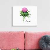 Blume Wasserfarben-Canvas drucken Leinwanddruck (Insitu (Wohnzimmer))