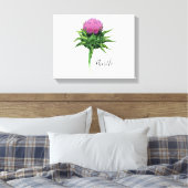 Blume Wasserfarben-Canvas drucken Leinwanddruck (Insitu (Schlafzimmer))