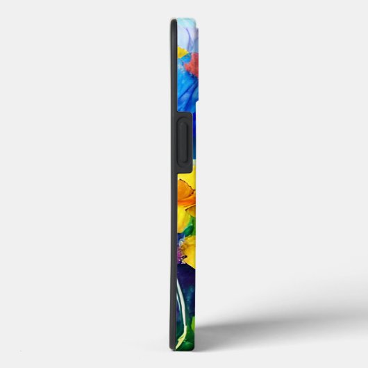 Blume Wasserfarben Case-Mate iPhone Hülle (Rückseite / Rechts)