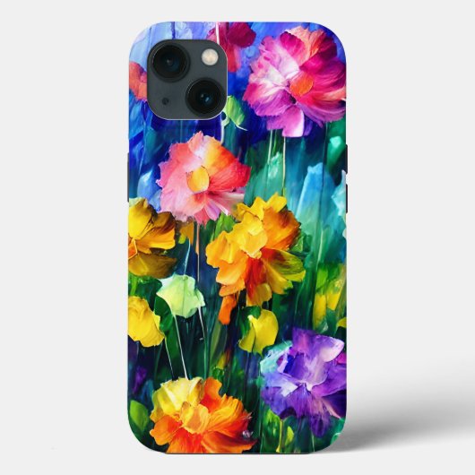 Blume Wasserfarben Case-Mate iPhone Hülle (Rückseite)