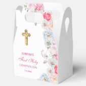 Blume Wasserfarben Erste Kommune Gabel Geschenkschachtel (Geöffnet)