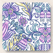 Blume Wasserfarben Frische Pasta machen Getränkeuntersetzer (Vorderseite)