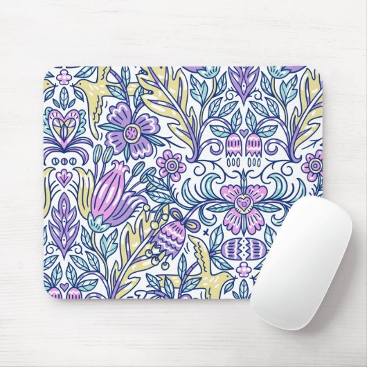 Blume Wasserfarben Frische Pasta machen Mousepad (Mit Mouse)