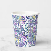 Blume Wasserfarben Frische Pasta machen Pappbecher (Links)