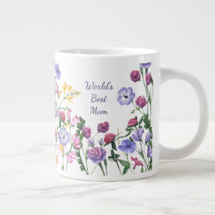 Blume Wasserfarben-Garten Weltkulturerbe der Mama Jumbo-Tasse