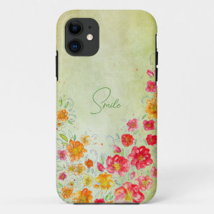 Blume Wasserfarben iPhone Case