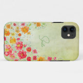 Blume Wasserfarben iPhone Case (Rückseite (Horizontal))