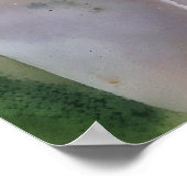 Blume Wasserfarben Kunst, Dichtung und Musik Poster (Ecke)