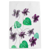 Blume Wasserfarben Mittlere Geschenktüte (Vorderseite)