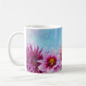 Blume Wasserfarben Modernes Blumendesign Kaffeetasse (Links)