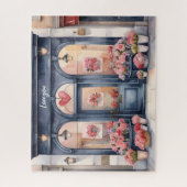 Blume Wasserfarben Puzzle (Vertikal)