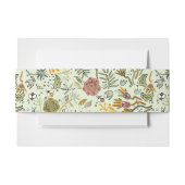 Blume Wasserfarbene Bienen Elegante Moderne Einladungsbanderole (Vorderseite Beispiel)