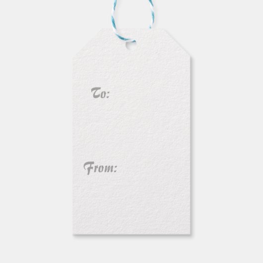 Blume Wasserfarbene Bienen Elegante Moderne Geschenkanhänger (Rückseite)