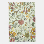 Blume Wasserfarbene Bienen Elegante Moderne Geschirrtuch (Vertikal)