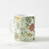 Blume Wasserfarbene Bienen Elegante Moderne Kaffeetasse (Vorderseite Links)