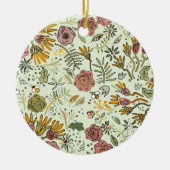 Blume Wasserfarbene Bienen Elegante Moderne Keramik Ornament (Vorne)