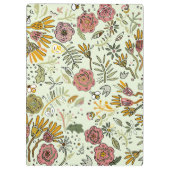 Blume Wasserfarbene Bienen Elegante Moderne Klemmbrett (Rückseite)