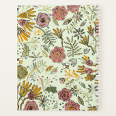 Blume Wasserfarbene Bienen Elegante Moderne Planer (Rückseite)