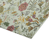 Blume Wasserfarbene Bienen Elegante Moderne Schneidebrett (Ecke)