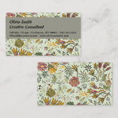 Blume Wasserfarbene Bienen Elegante Moderne Visitenkarte (Vorne/Hinten)