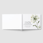 Blume Wasserfarbener Gedächtnisbereich Gästebuch (Voll)