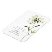 Blume Wasserfarbener Gedächtnisbereich Magnet (Linke Seite)