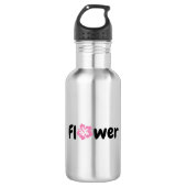 Blume Wasserflasche (Vorderseite)