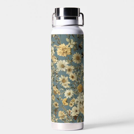 Blume Wasserflasche (22 oz) Trinkflasche (Rückseite)